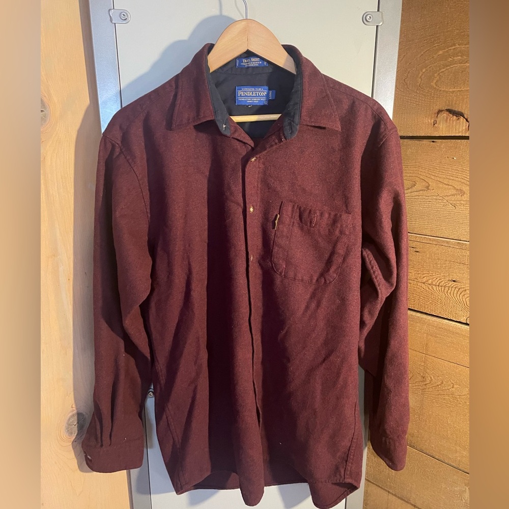 Men’s large virgin wool Pendleton button up